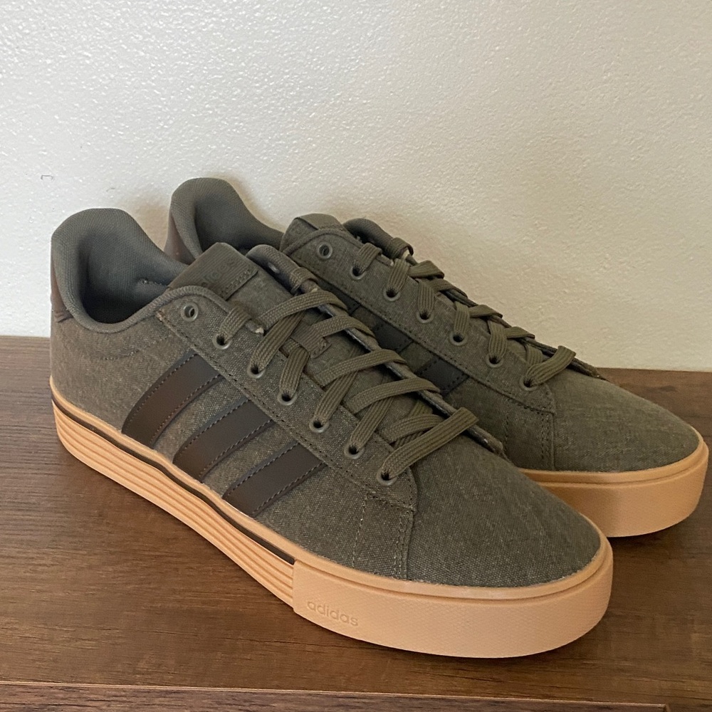 Adidas Men's Khaki and Olive Sneakers